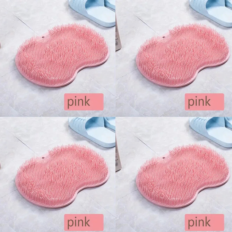 1-6Pcs Exfoliating Foot Brush And Back Scrubber Anti-Slip Suction Cup - Deep Cleansing And Exfoliating Tool For Body Dirt