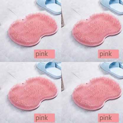 1-6Pcs Exfoliating Foot Brush And Back Scrubber Anti-Slip Suction Cup - Deep Cleansing And Exfoliating Tool For Body Dirt