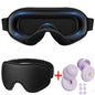 Sleep Mask ,Blackout Eye Masks for Sleep - 3D Breathable Soft Comfortable Eye Mask With Noise-cancelling earplugs