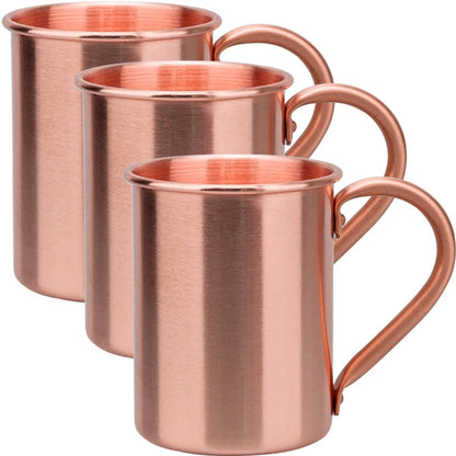 400ml Vintage Pure Copper Cup, Thickened Hammer Texture 100% Copper Breakfast Milk Coffee Mug, Handcrafted Tea Tumbler Drinkware