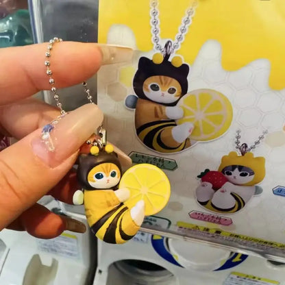 Shaped Mofusand Bee Blind Box Twisted Egg Bee Cat Anime Figure Ornament Cute Doll Handmade Model Decoration Toys Surprise Gift