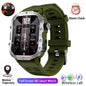 2026 New Military Smart Watch Men IP67 3ATM Outdoor Sports Fitness Tracker Blood Pressure Health Monitor BT Calls GPS Smartwatch