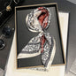 Luxury Brand 100% Natural Silk Scarf Women Design Small Square Shawl Hair Ribbon Headband Fashion Neckerchief Bandana