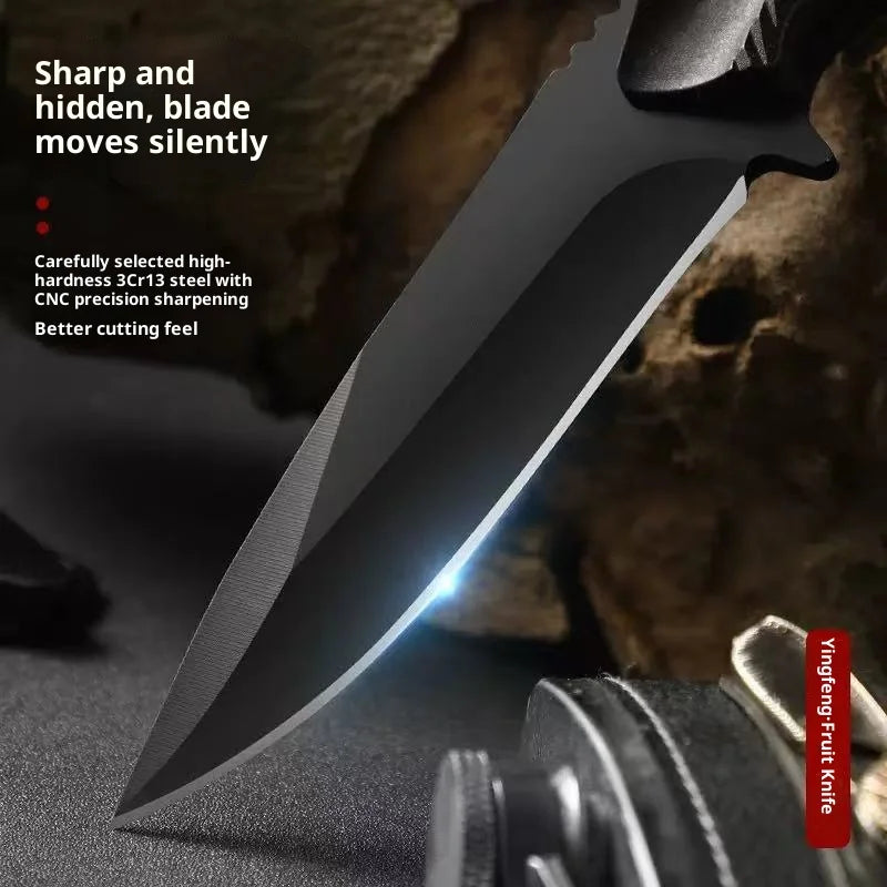 Outdoor Tactica Personal Defense Sharp Diving Utility High Hardness Integrated Dragon Bone Design Survival Tool