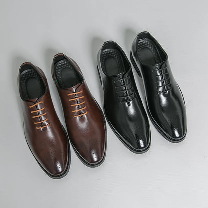 Men's Dress Shoes Trend Wedding Social Casual Leather Men Office Casual Business Shoes High Quality Formal Oxford Shoes Male
