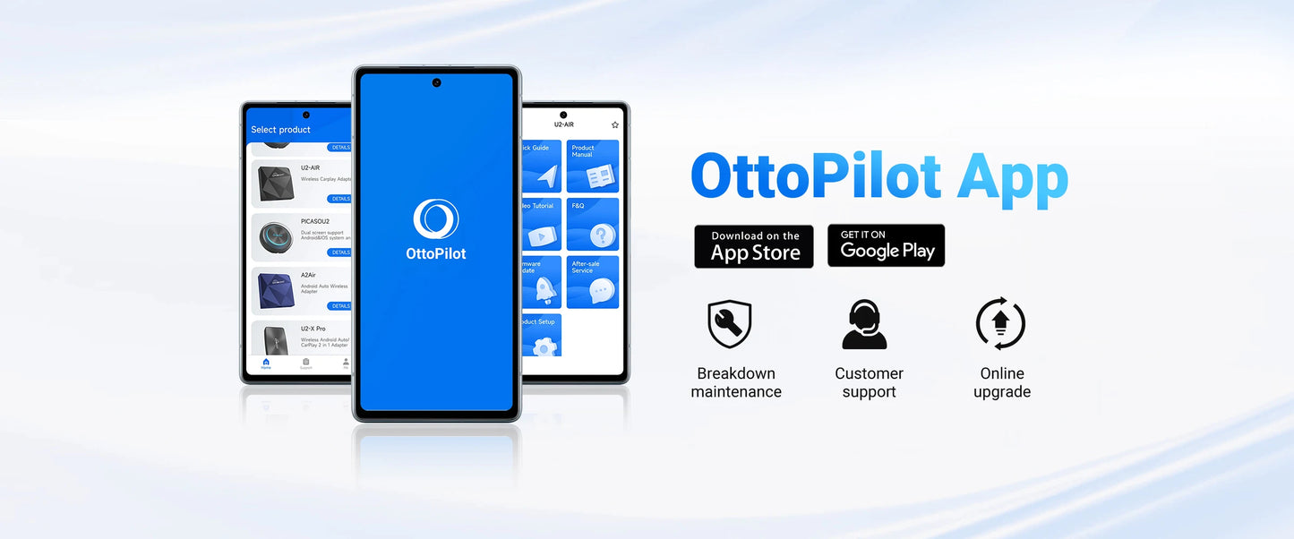 OTTOCAST i3 Carplay Ai Box Wireless CarPlay Adapter Android 13 QCM 6125 Play Store Netflix Youtube Video Box for BMW MG Hyundai