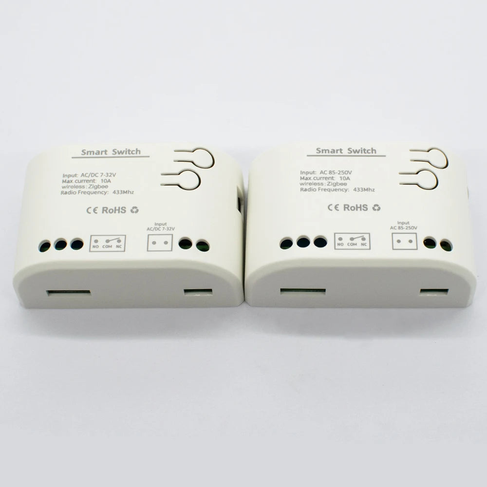 Zigbee 3.0 Tuya 1 Channe Smart Relay Module Smart Life Switch Controller 12V 24V 220V 230V Dry Contact NO NC COM Inching Timer
