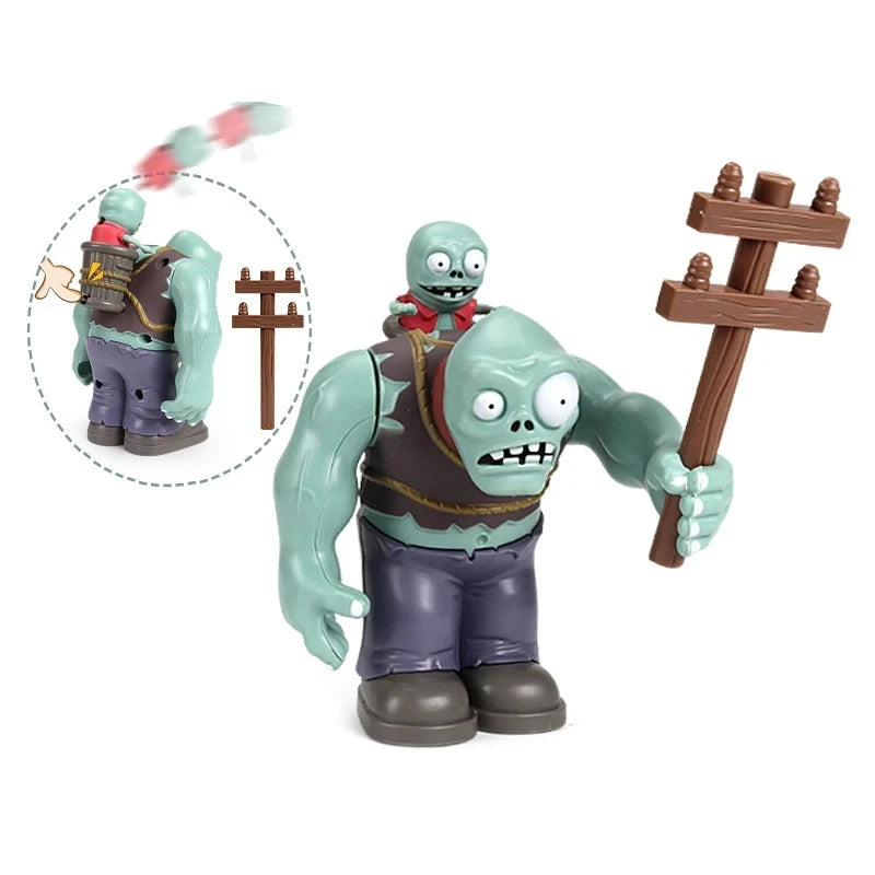 New Large Plants vs Zombies Figures Dr. Zomboss Peashooter Gargantuar Potato Mine Chomper Conehead For Kids Chrismas Toy Gifts