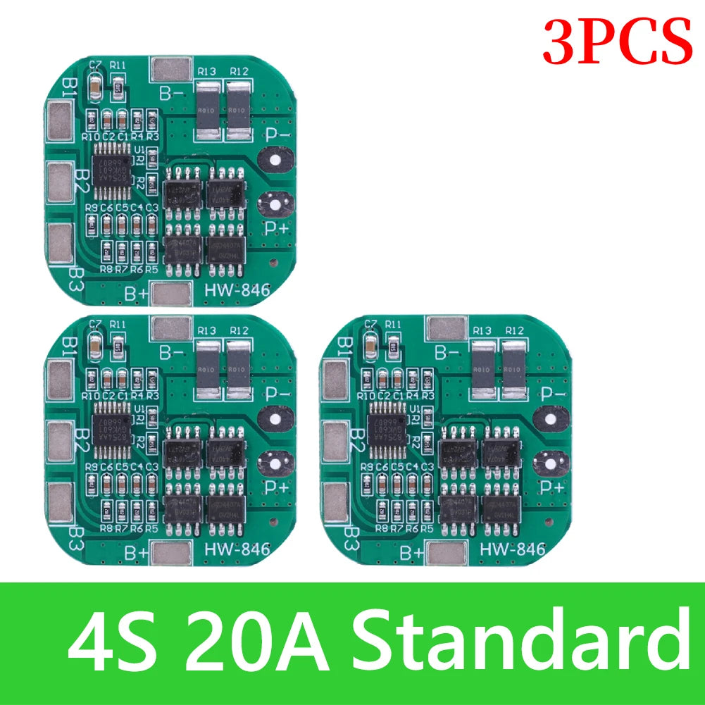 BMS 3S/4S 5A 10A 20A 25A 40A 60A Płytka zabezpieczająca ładowarkę do akumulatorów litowo-jonowych 18650 do wiertarki 12 V z funkcją wzmocnienia/balansu