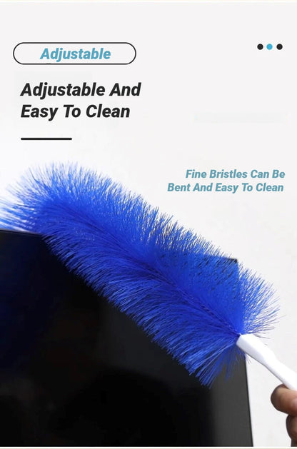 Bendable Fan Duster Ultra Fine Bristles Long Handle Cleaning Tool For Air Conditioner Furniture Shutter Car