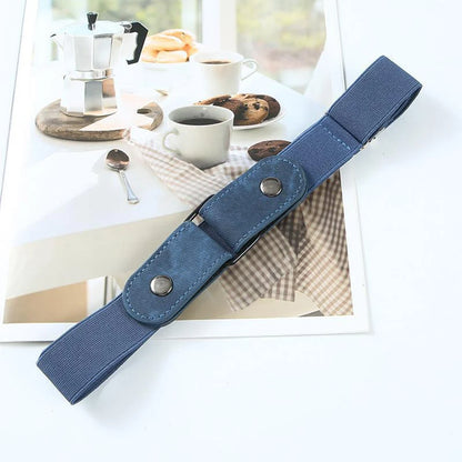 Lazy waist belt with no hole decoration, spring and summer jeans belt, seamless elasticity, versatile, invisible elasticity