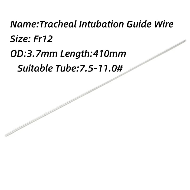 2Pcs Medical Sterile Endotracheal Intubation Guide Wire Flexible Hard Stylet Disposable Assistance Tracheal Intubation Iron Core