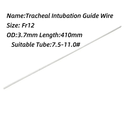 2Pcs Medical Sterile Endotracheal Intubation Guide Wire Flexible Hard Stylet Disposable Assistance Tracheal Intubation Iron Core