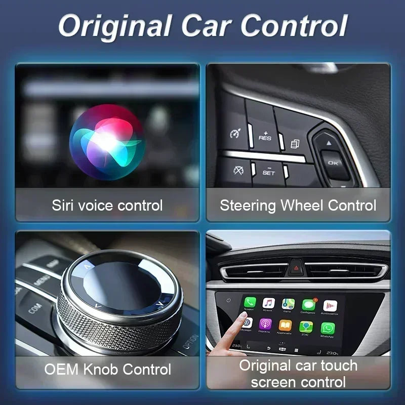 FLIXIVI 2 in 1 Wireless Carplay Android Auto Adapter AI Smart Car Systems for OEM Car Stereo Plug and Play Wired To Wireless