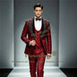 Double Breasted 2 Pieces Wedding Attire Slim Fit Separates Mix Match Luxury Beaded Lapel Suits for Men Stage Formal Groom Tuxedo