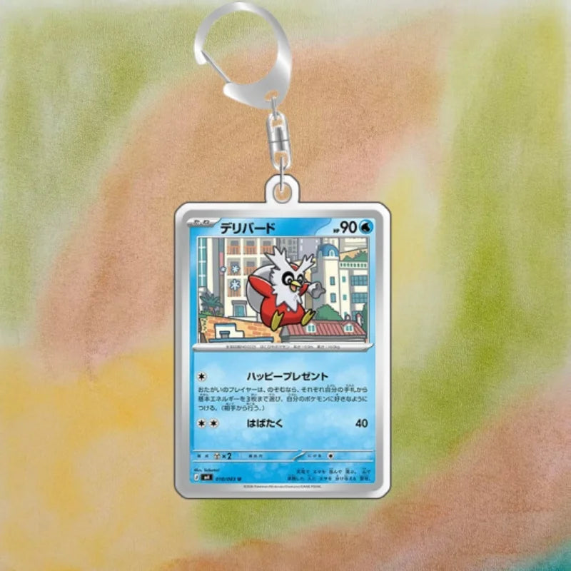 Keychain For Pokemon Duskull Cynthia Popplio Acrylic Homemade Cartoon Anime Backpack Pendant Decoration Collection Fans Gift 5cm