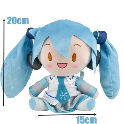 2026 NEW 20cm Japanese Anime Plush Stuffed Toy Hatsune Miku Plush Doll Soft Pillow Future Doll Cute Christmas Gift For Children
