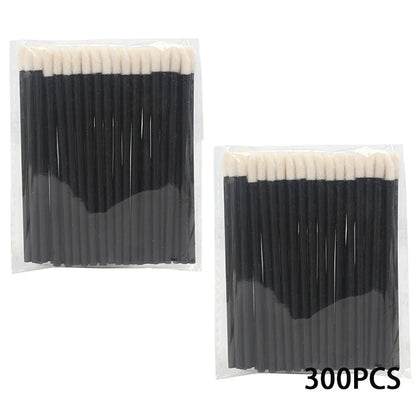 300/500PCS Crystal Lip Brushes Set Wholesale Lipstick Gloss Wands Applicators For Eyelash Extension Makeup Brush Beauty Tool