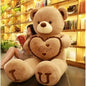 80/100cm Big LOVE Bear Plush Toy Lovely Huge Stuffed Soft Bear Doll Lover Bear Kid Toy Girlfriend Valentine's Day Birthday Gifts