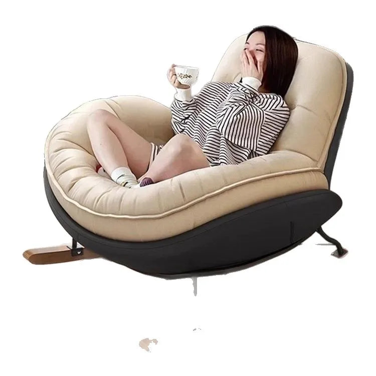 PYJ recliner household lazy sofa chair single living room balcony simple and comfortable leisure chair