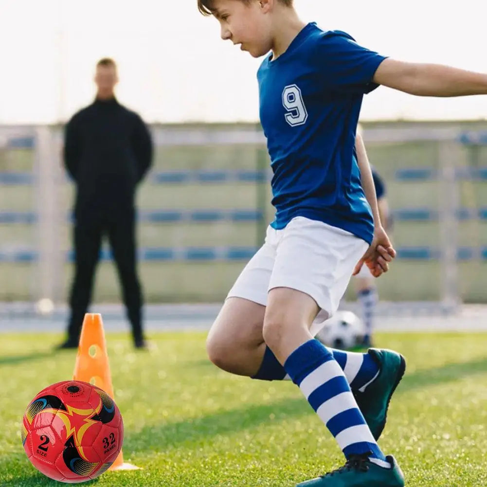Size 2 Kids Mini Soccer Ball Machine Stitched Toddler Training Football Soft Lightweight Small Soccer Ball for Toddlers Youth
