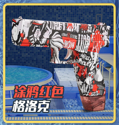 New Summer Water guns Electric Pistol Shooting Toy Full Automatic Outdoor Beach Gun Summer Water Toy For Kids Boys Girls Adults
