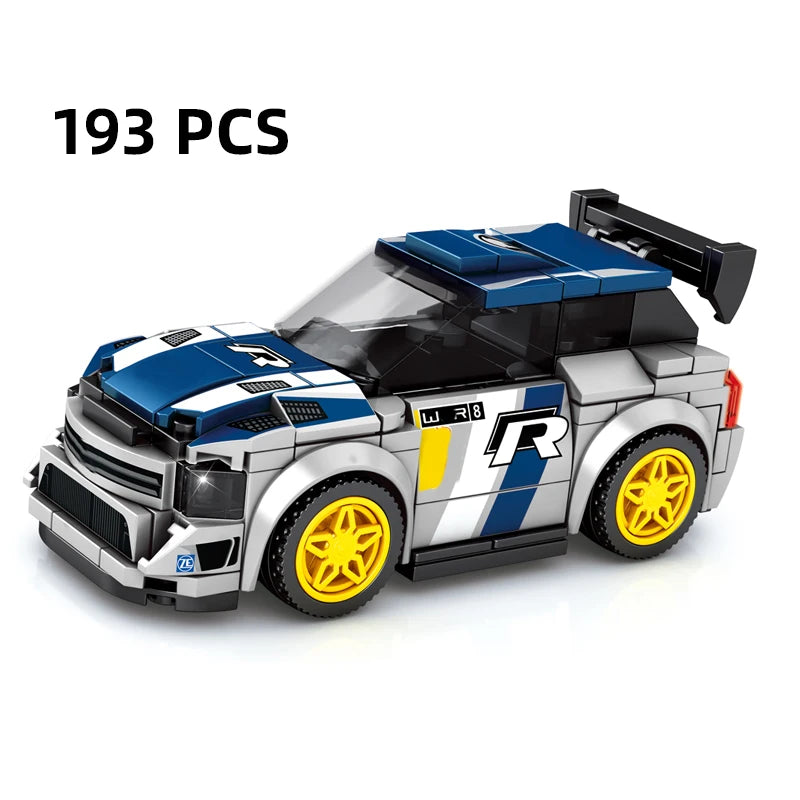 City Speed Racing MOC Car Sports Building Blocks Bricks Classic Rally sport Super Racer Vehicles Christmas gift Technical toys
