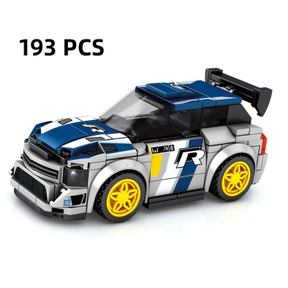 City Speed Racing MOC Car Sports Building Blocks Bricks Classic Rally sport Super Racer Vehicles Christmas gift Technical toys