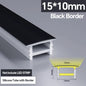 1M-10M LED Neon Rope Tube Soft Silicone Diffuser Channel Black/White Flexible Ribbon Strip Light for Recessed Channel