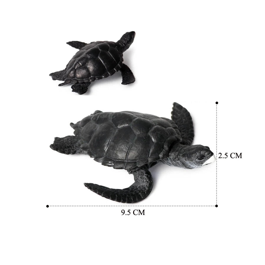 Simulation Chinese Softshell Leatherback Sea Turtle Snapping Turtles Tortoise Ocean Animal Model Education Toy Figures For Kids