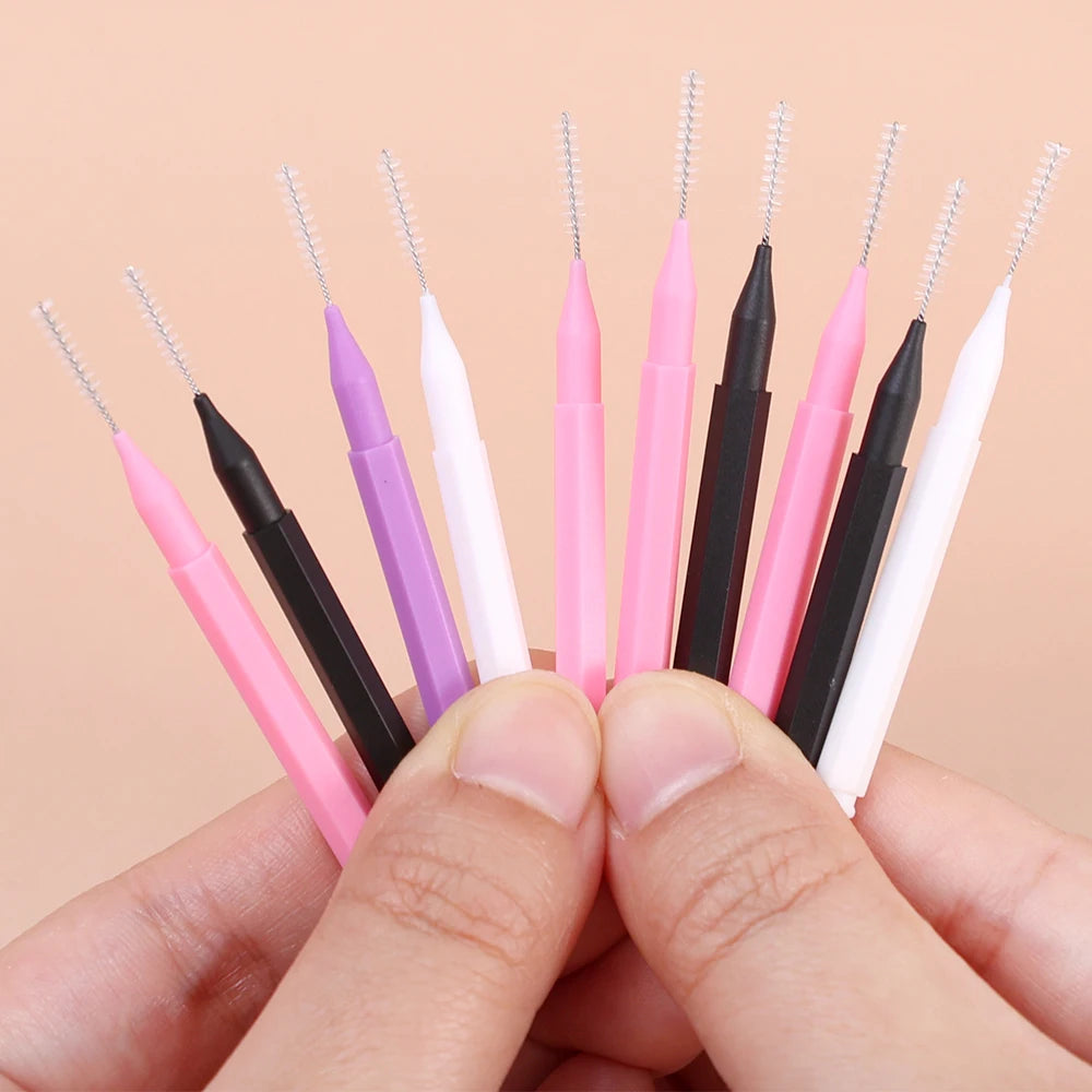 20/50PS Portable Mini Eyebrow Brushes Disposable Eyelash Brow Lifting Brush Applicators Lash Extension Comb Beauty Makeup Tools