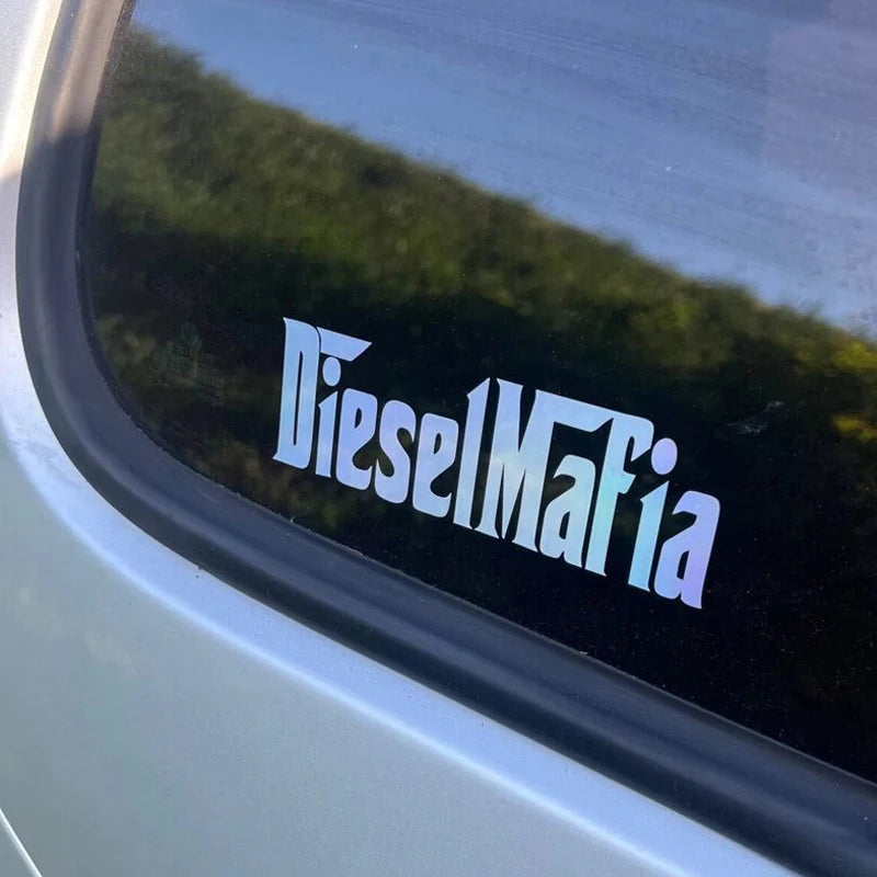 Car Body, Window Full Stickers Featuring Holographic Diesel Mafia Car Body，Attractive Diesel Mafia Holographic Car Stickers