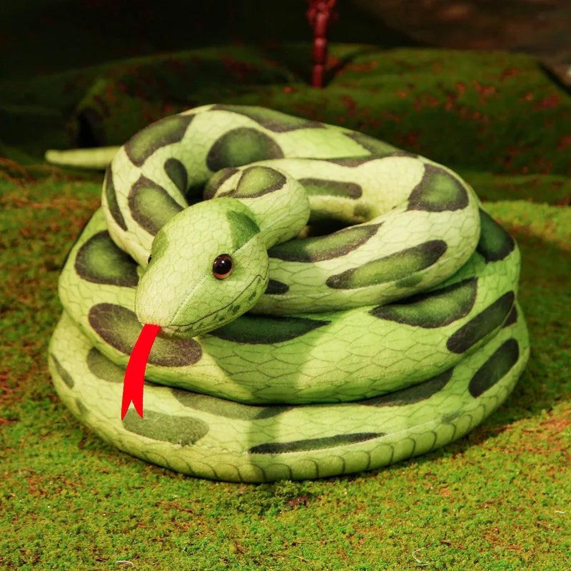 Stuffed Snake 300cm Real Life Snake Plush Toy Giant Boa Cobra Simulation Long Snake Plush Doll Creative Decor Birthday Gifts