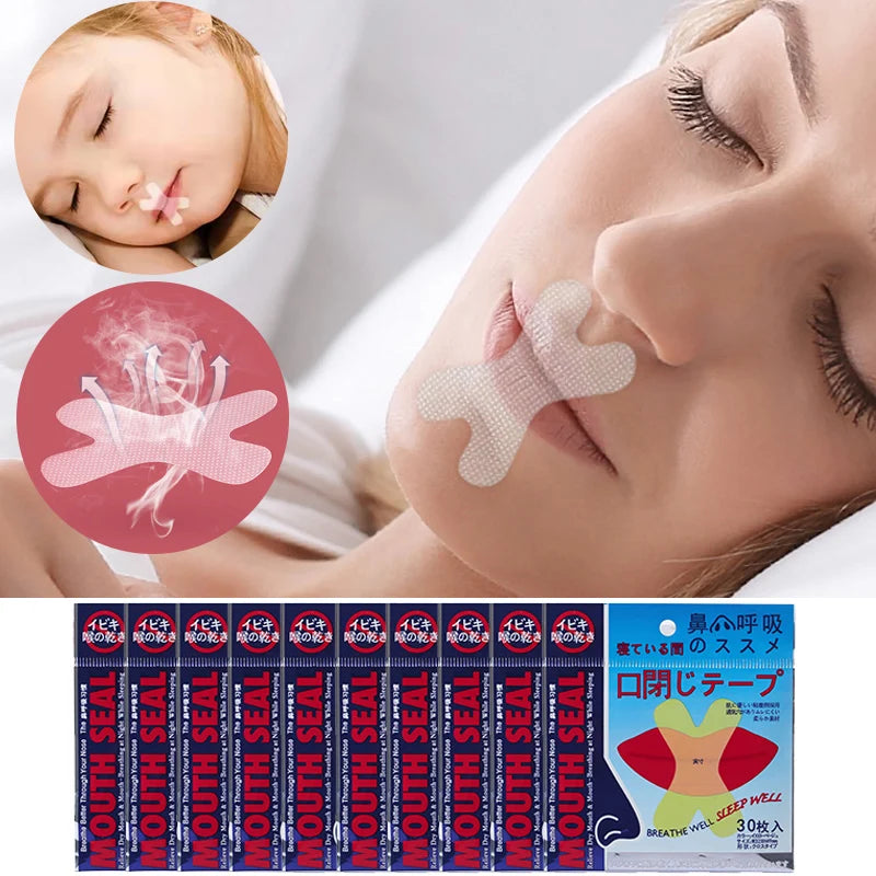 150/300pcs Mouth Tape for Sleeping Anti Snoring Patch Health Care Sleep Nasal Sticker Better Breath Snoring Aid Device for Less