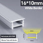 1M-10M LED Neon Rope Tube Soft Silicone Diffuser Channel Black/White Flexible Ribbon Strip Light for Recessed Channel
