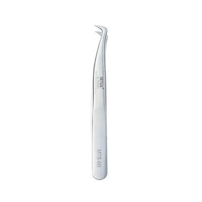 VETUS Original New MTS Series Silver Tweezers for Eyelash Extensions Stainless Steel Hyper Fine Tip Anti Static ESD Tweezers