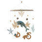 Baby Mobile Crib Bed Bell Musical Rattles Toys Soft Felt Cartoon Animal for Infants Nursery Mobiles Forest Animals Crib Toys