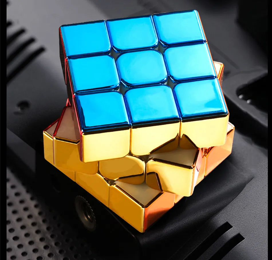 Shengshou Plating 3x3x3 Magnetic Magic Cube Professional Speed Puzzle Cubo Magico Educational Toy Games Birthday Christmas Gifts