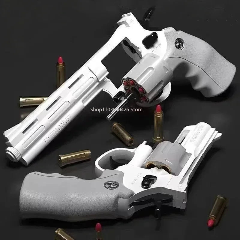 Revolver ZP5 357 Toy Gun Continuous Firing Launcher Pistol Soft Dart Bullet CS Outdoor Battle Game for Teenagers Adult Play