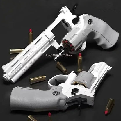Revolver ZP5 357 Toy Gun Continuous Firing Launcher Pistol Soft Dart Bullet CS Outdoor Battle Game for Teenagers Adult Play