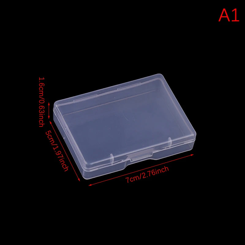 Transparent Plastic Box Rectangular Translucent Packing Box Storage Organizer Case Dustproof Durable Strong Jewelry Container