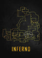 Cs Go Maps Poster First Person Shooter Game Dust 2 Nuke Map Black Print Canvas Painting Wall Pictures for Game Room Wall Decor