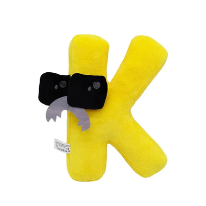 T Alphabet Lore Plush Toys Anime Doll Kawaii 26 English Letters Stuffed Toys Kids Enlightenment Montessori Plush Toy Doll Gifts
