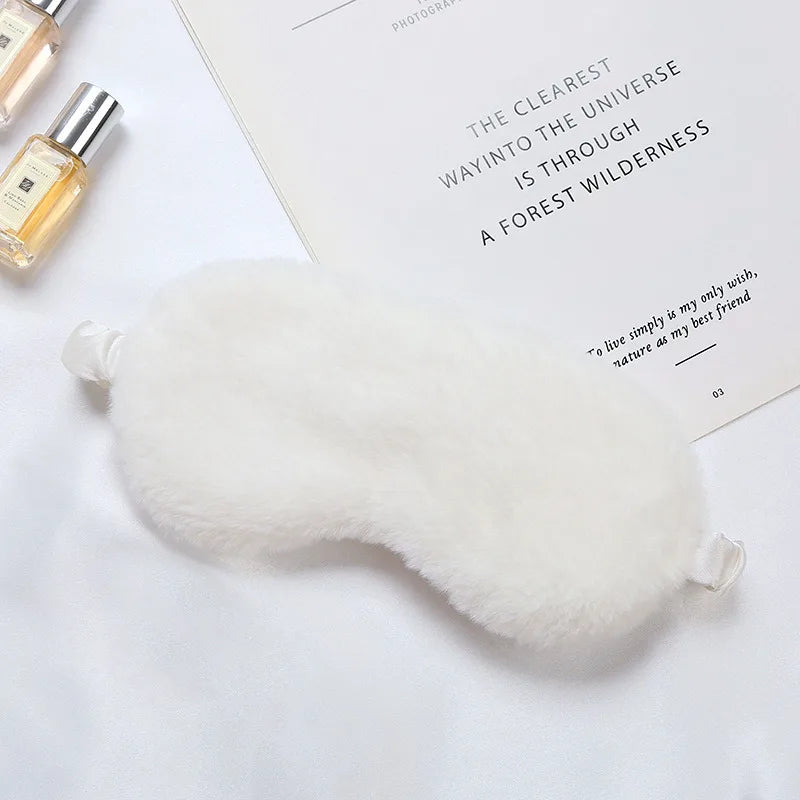 Sleeping Mask Sleeping Blindfold Soft Plush Eye Masks Cute Love Cloud Eye Cover Plush Mask Eyepatch Nap Health Eye Cover