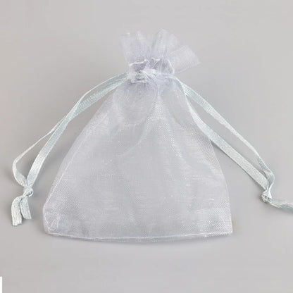 50/100pcs Colorful Organza Gift Bag 5x7 7x9 9x12 10x15 13x18cm Party Wedding Favors Candy Jewelry Packaging Drawstring pouches