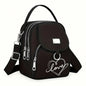 1pc Heart Love Print Shoulder Bag Women's Casual Mini Crossbody Bag Adjustable Good Capacity Small Handbag Girls Crossbody Bag