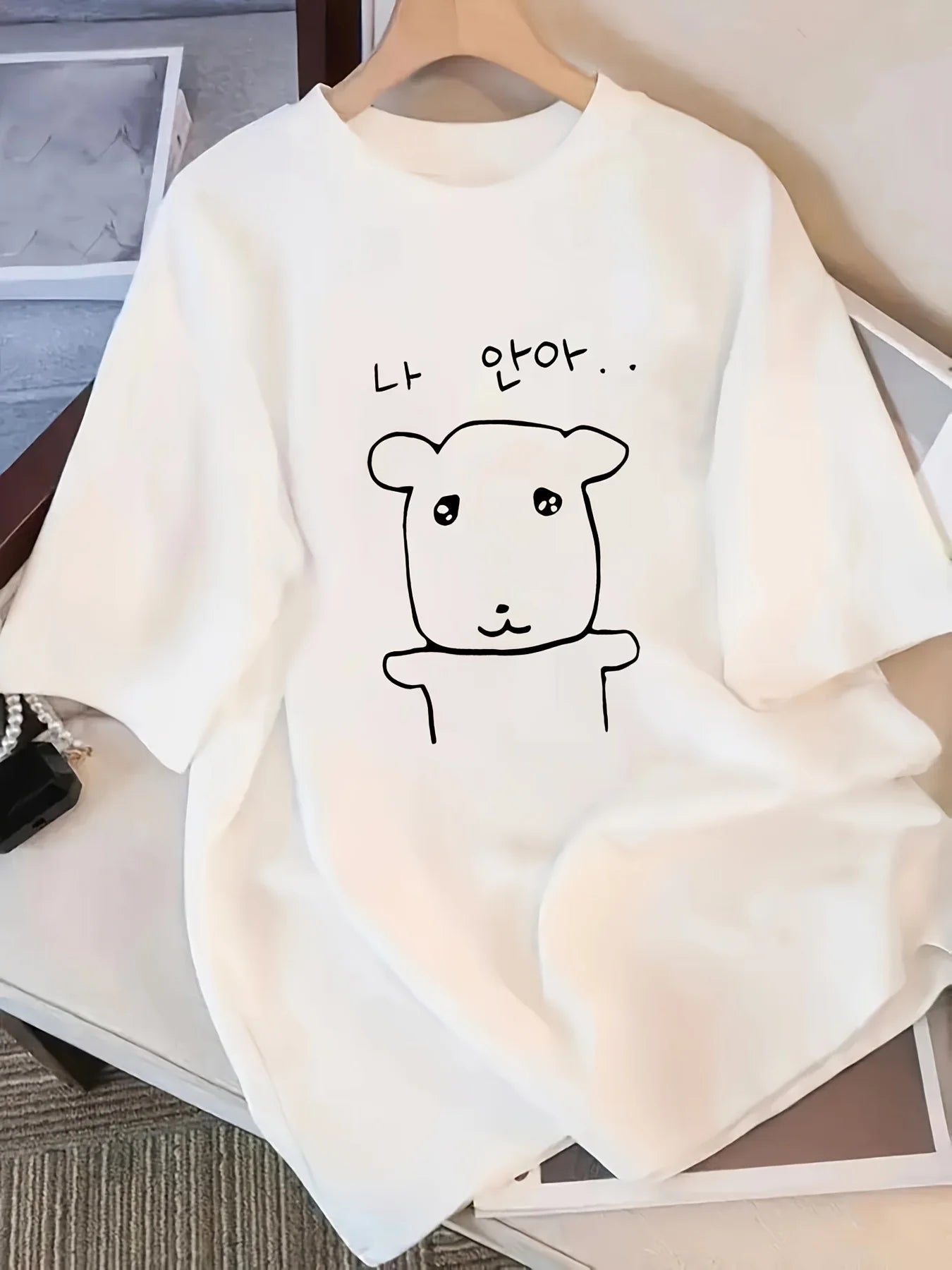 Women'S Round Neck T-Shirt Short Sleeve Japanese And Korean Style Cartoon Puppy Fashion Harajuku Kawaii T-shirt Y2K Clothing