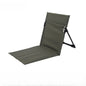 Lightweight Portable Outdoor Folding Beach Chair picnic groud seat One-Piece Backrest Design for Camping Travel Leisure No Legs