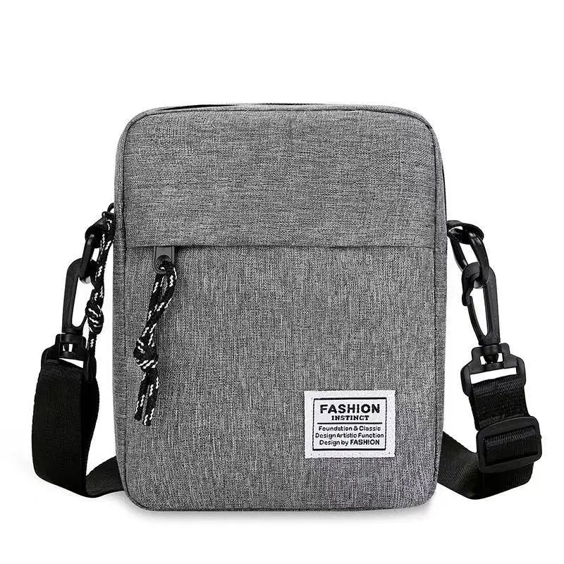 1Pcs 14×5×19cm Men Womens Canvas Crossbody Bag Lightweight Mini Shoulder Phone Pouch for Outdoor Hiking Travel Sports Square Bag