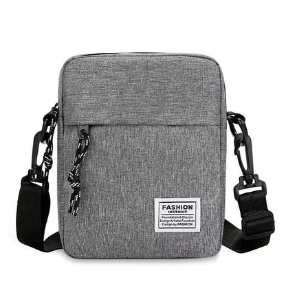 1Pcs 14×5×19cm Men Womens Canvas Crossbody Bag Lightweight Mini Shoulder Phone Pouch for Outdoor Hiking Travel Sports Square Bag